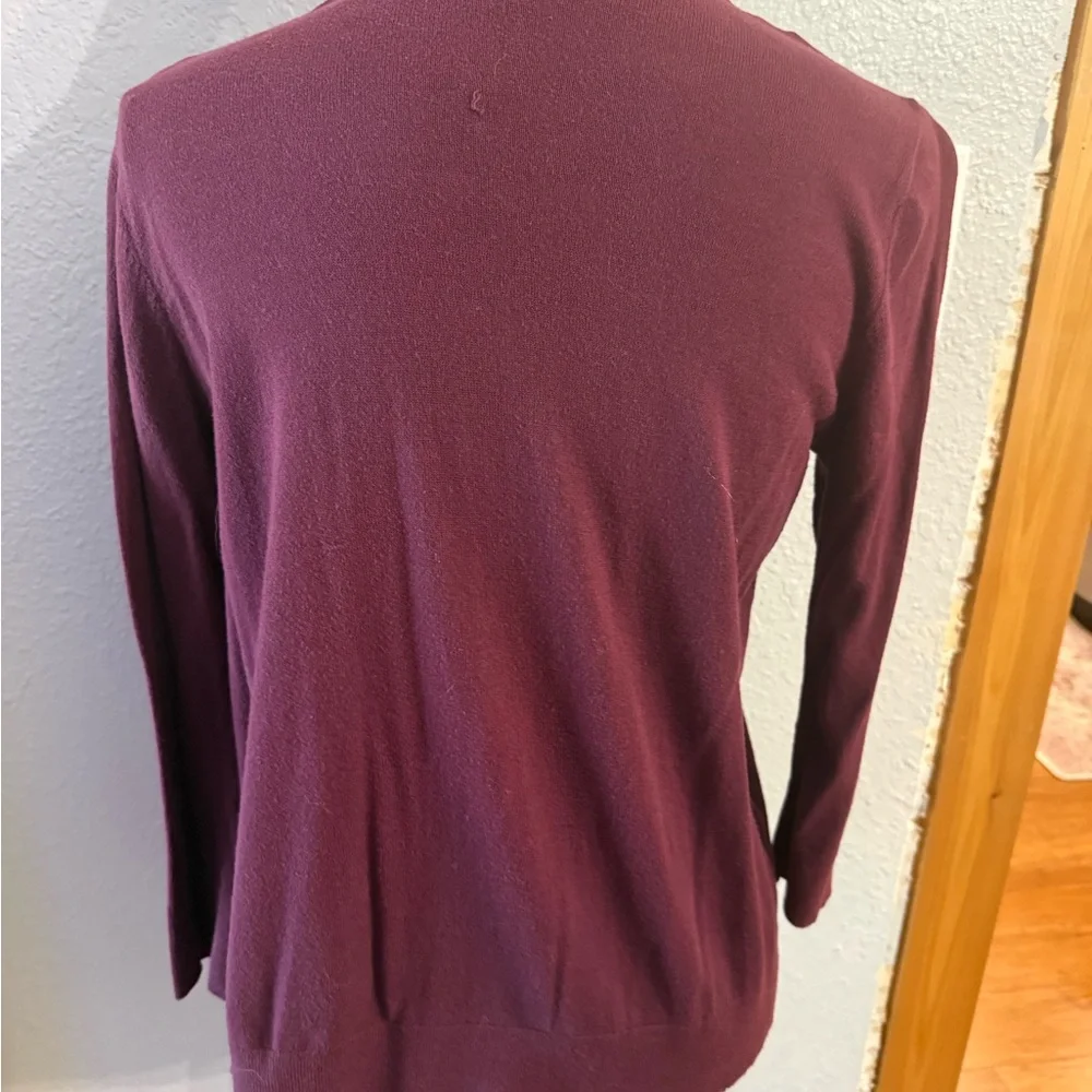 LOFT Rich Plum Knit Sweater